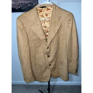 Ordon's Blazer Sport Coat Camel Tan Silky Paisley Lining